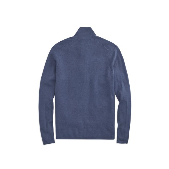 Mack Weldon Tech Merino Full Zip Sweater Mens Blue Medium MSRP $188 - Picture 2 of 3